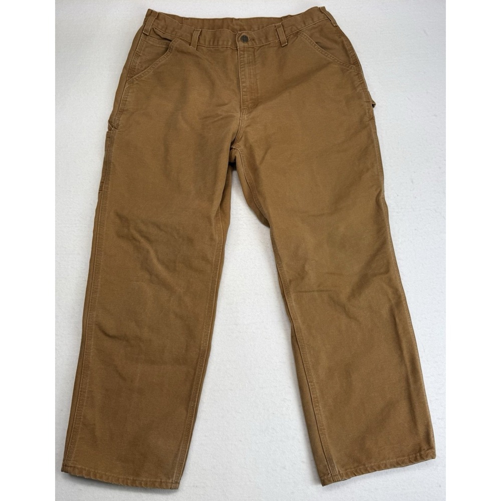 Men's 36 x 30 Carhartt B11 BRN Pants Original Dungaree Fit Canvas Workwear